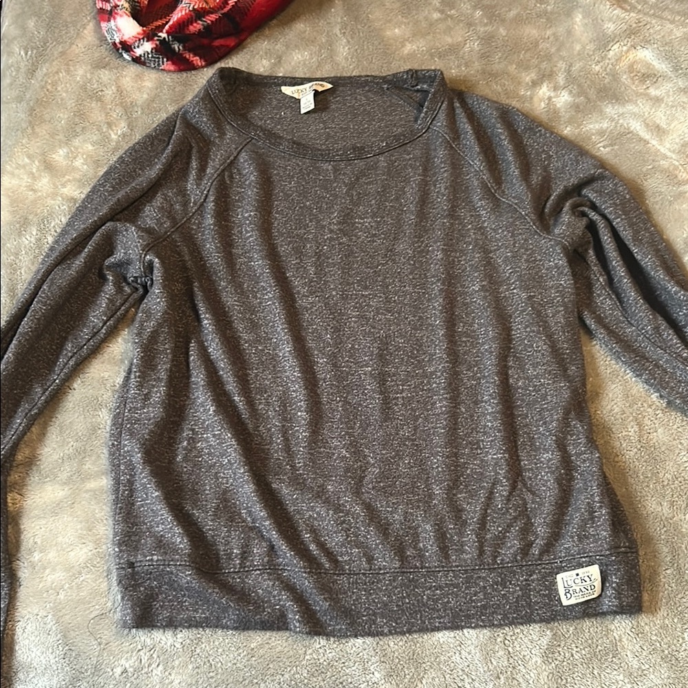 Lucky Brand Charcoal Long Sleeve Shirt